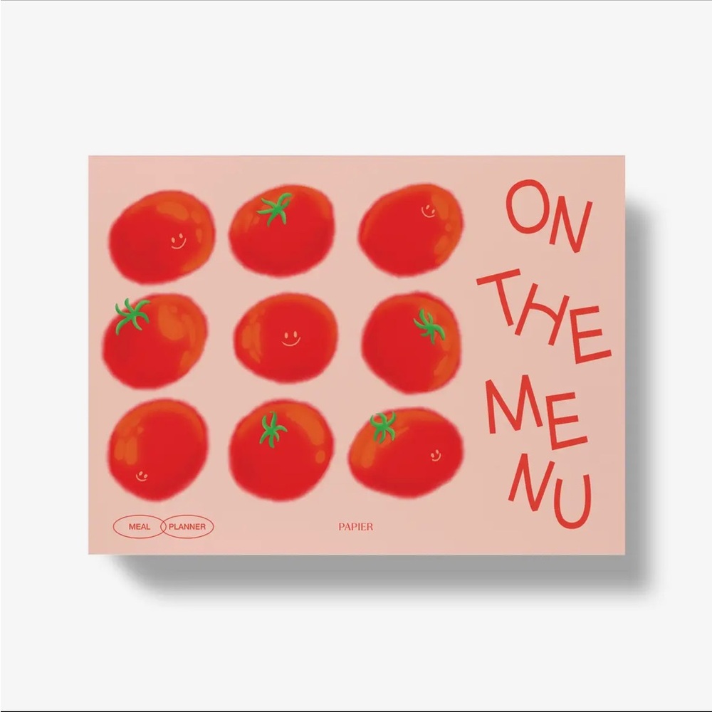 NWT PAPIER WEEKLY MENU / GROCERY LIST